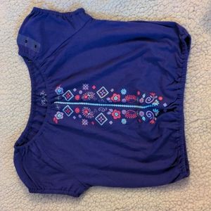 Purple shirt w/ front design - medium